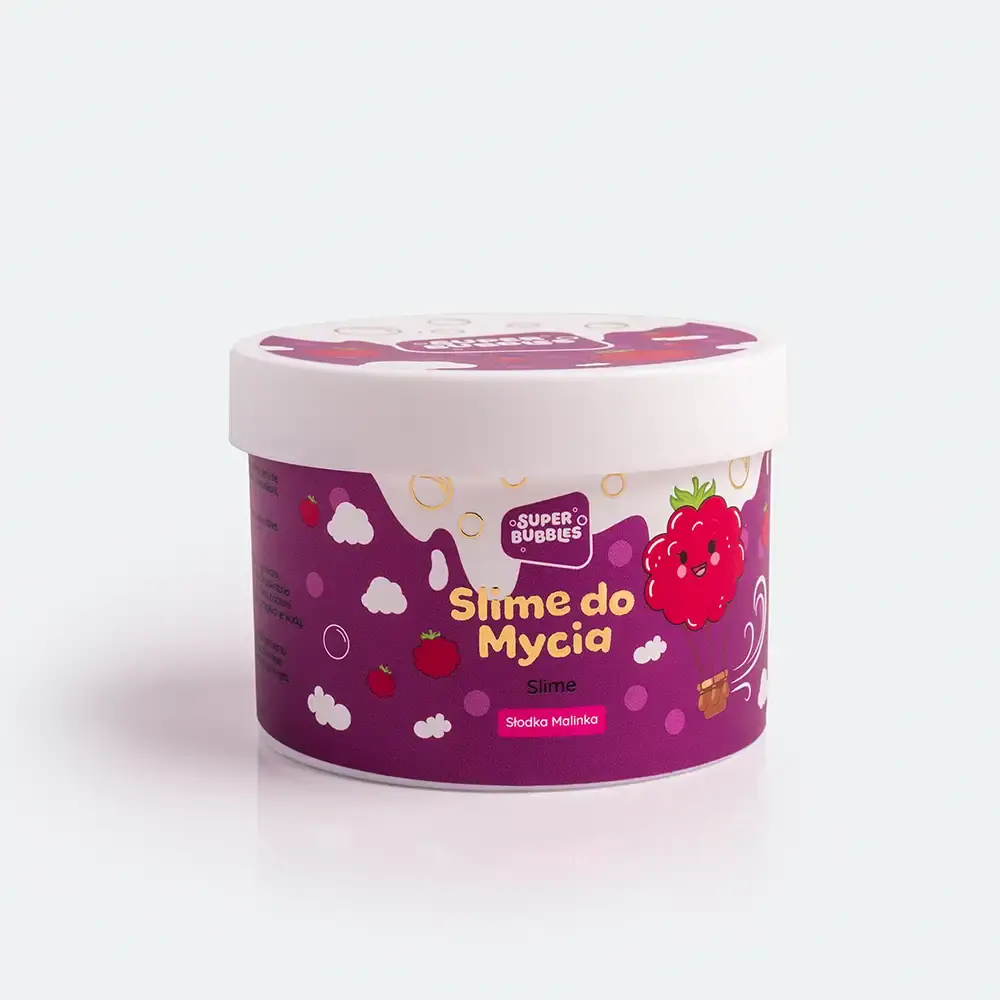 <b>slime do mycia</b> malinowe bąbelki
